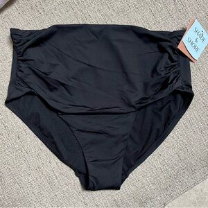 Shade & Shore Women’s Black Bathing-suit Bottom